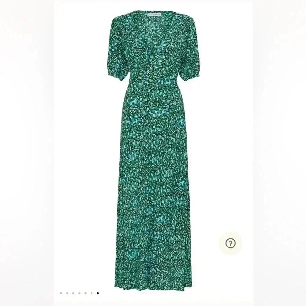 NWT Faithfull the Brand Las Mayas Tie Waist Midi Dress Marilla Floral S - Picture 3 of 6